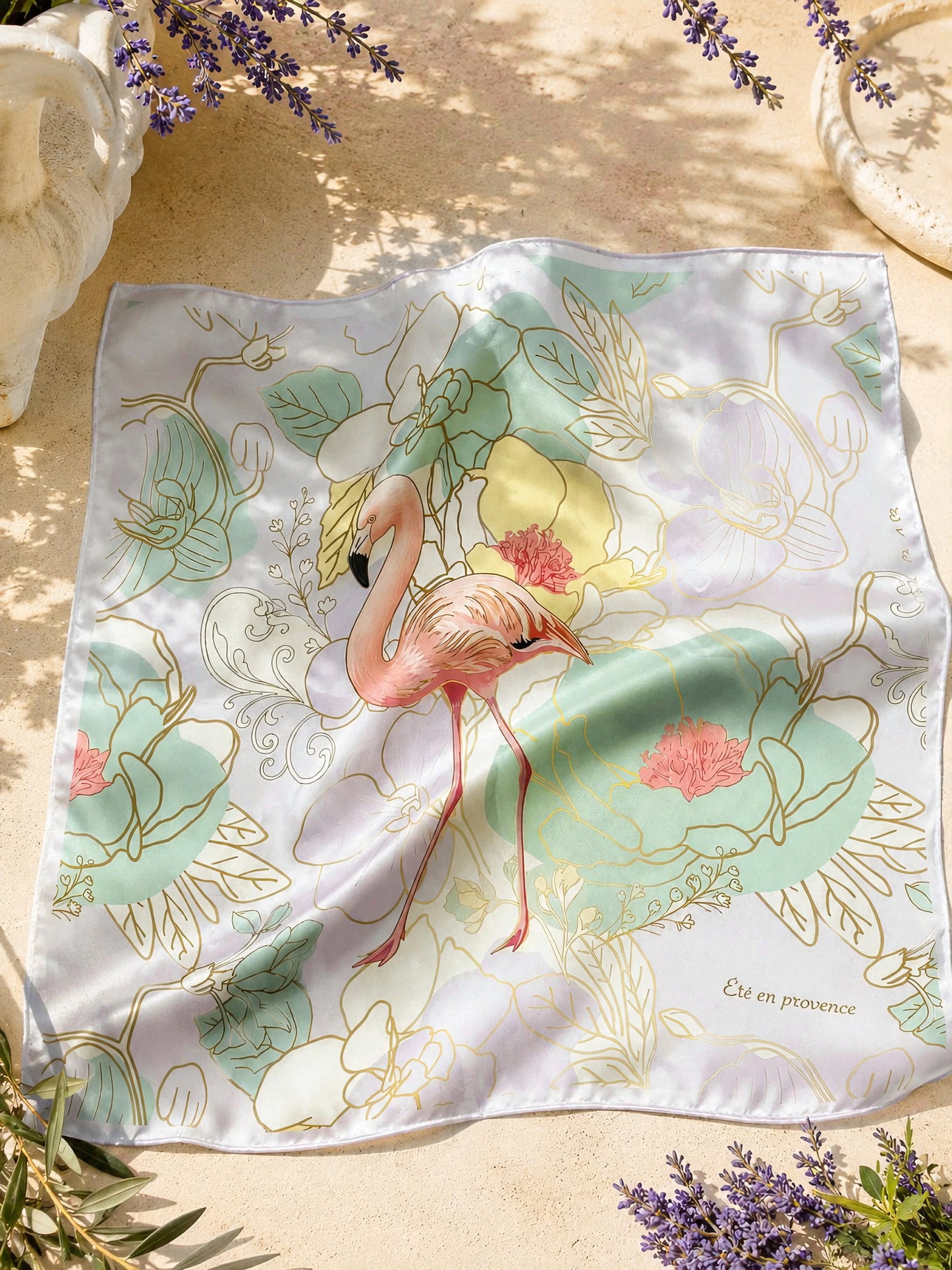 Grand foulard en soie