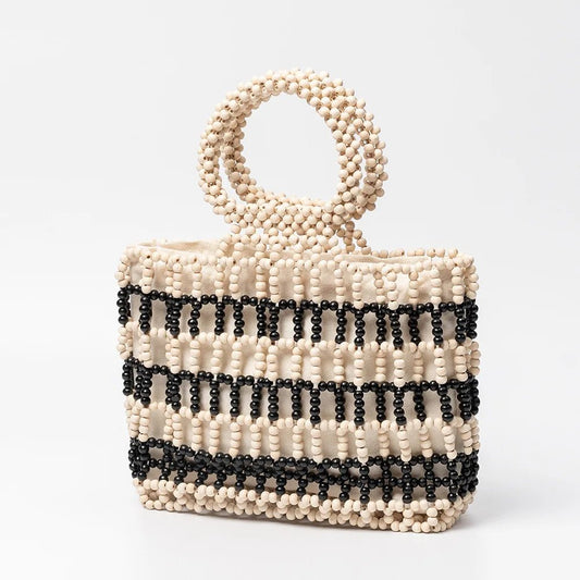 Sac en perles de bois