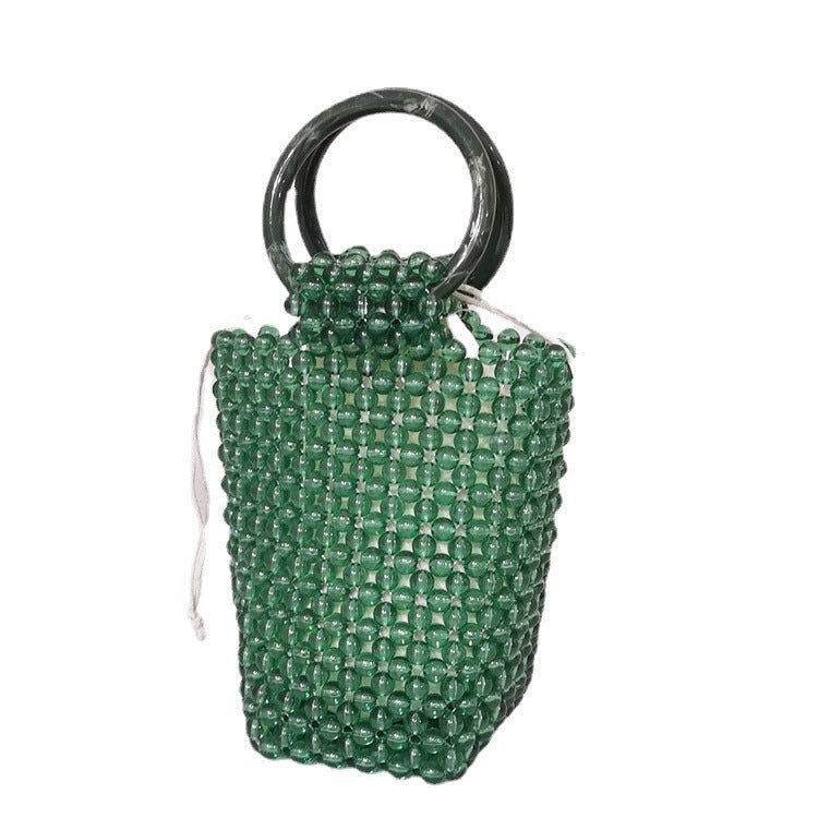 Borsa in perle e la sua custodia