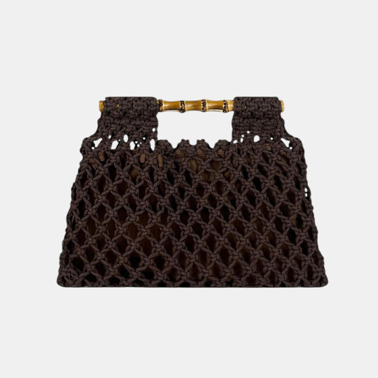 Sac tressé et bambou