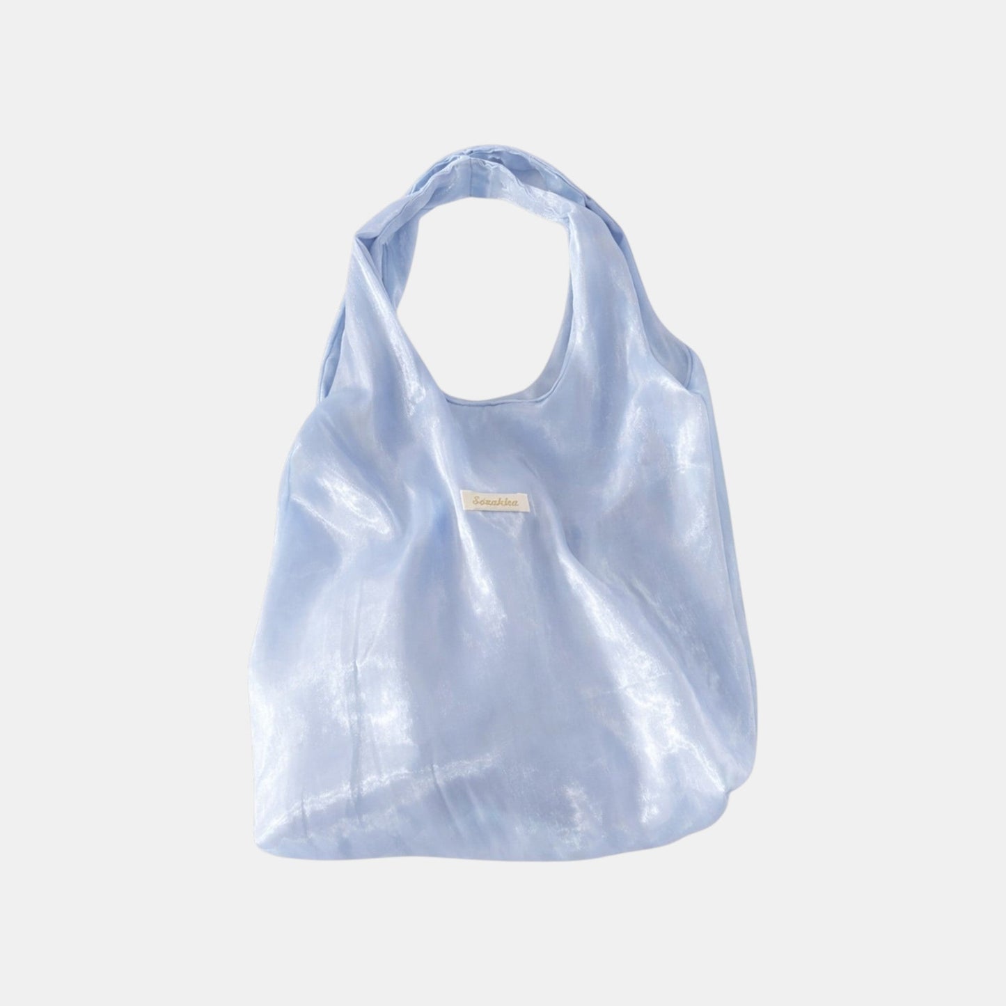 Lightweight satin-finish tote bag