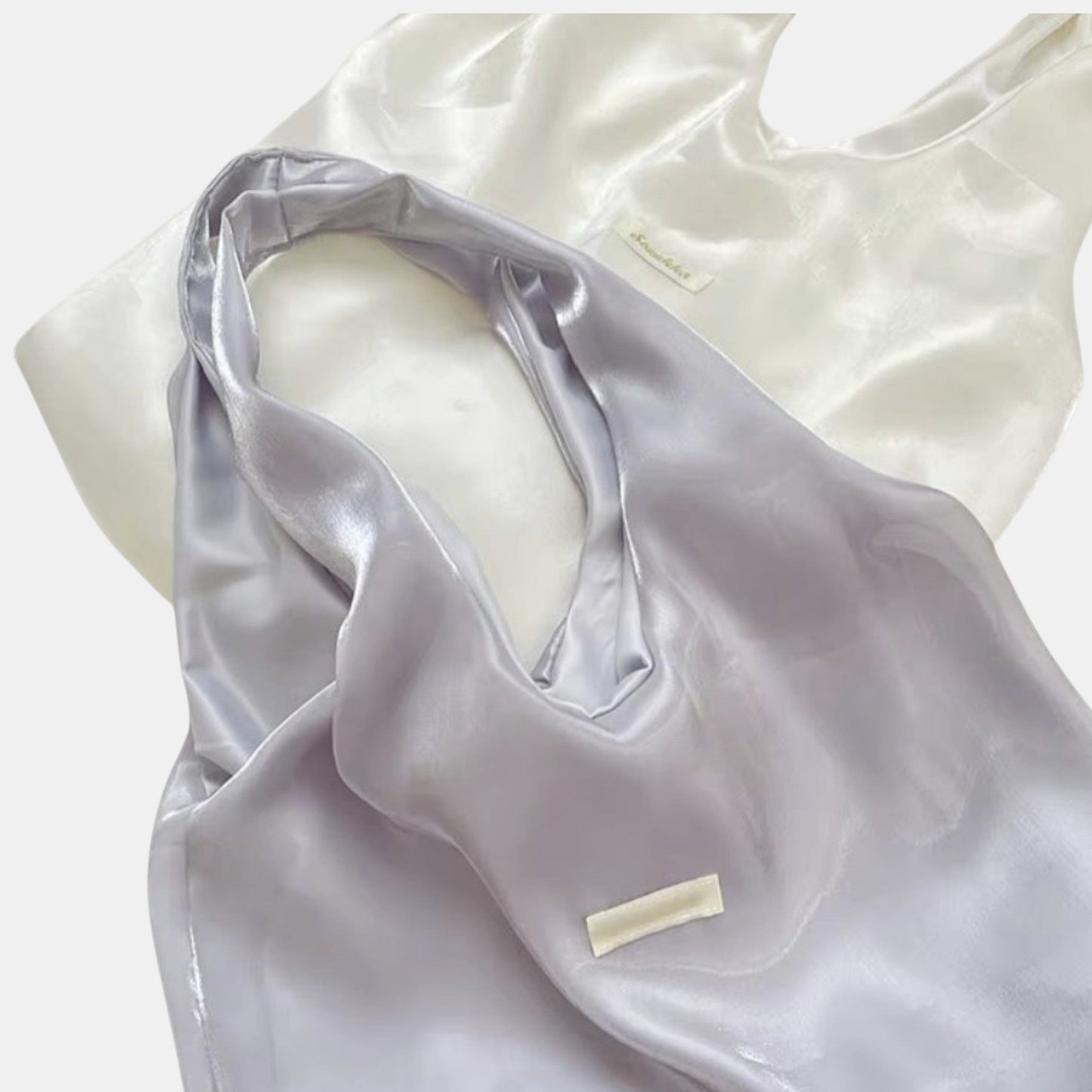 Lightweight satin-finish tote bag