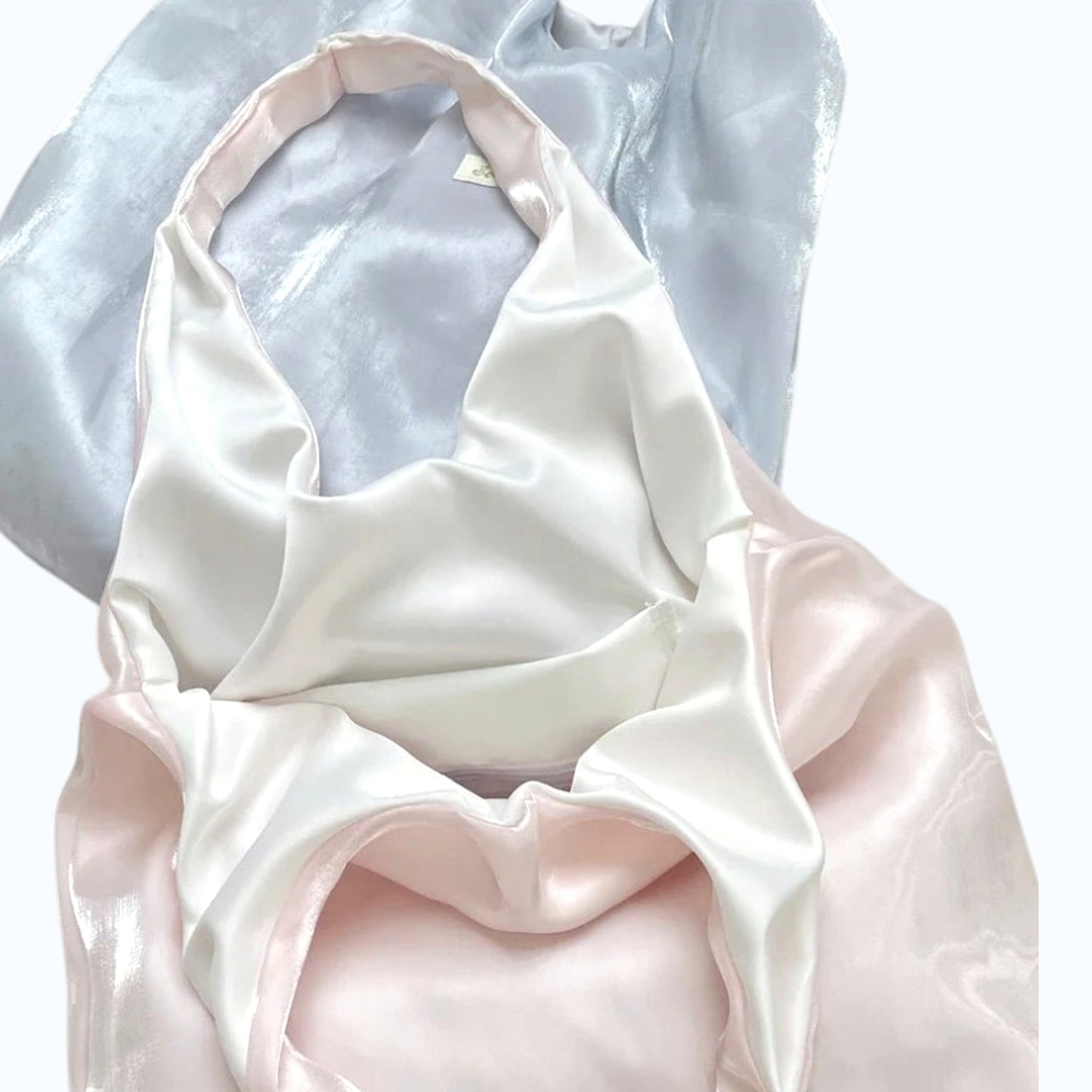 Lightweight satin-finish tote bag