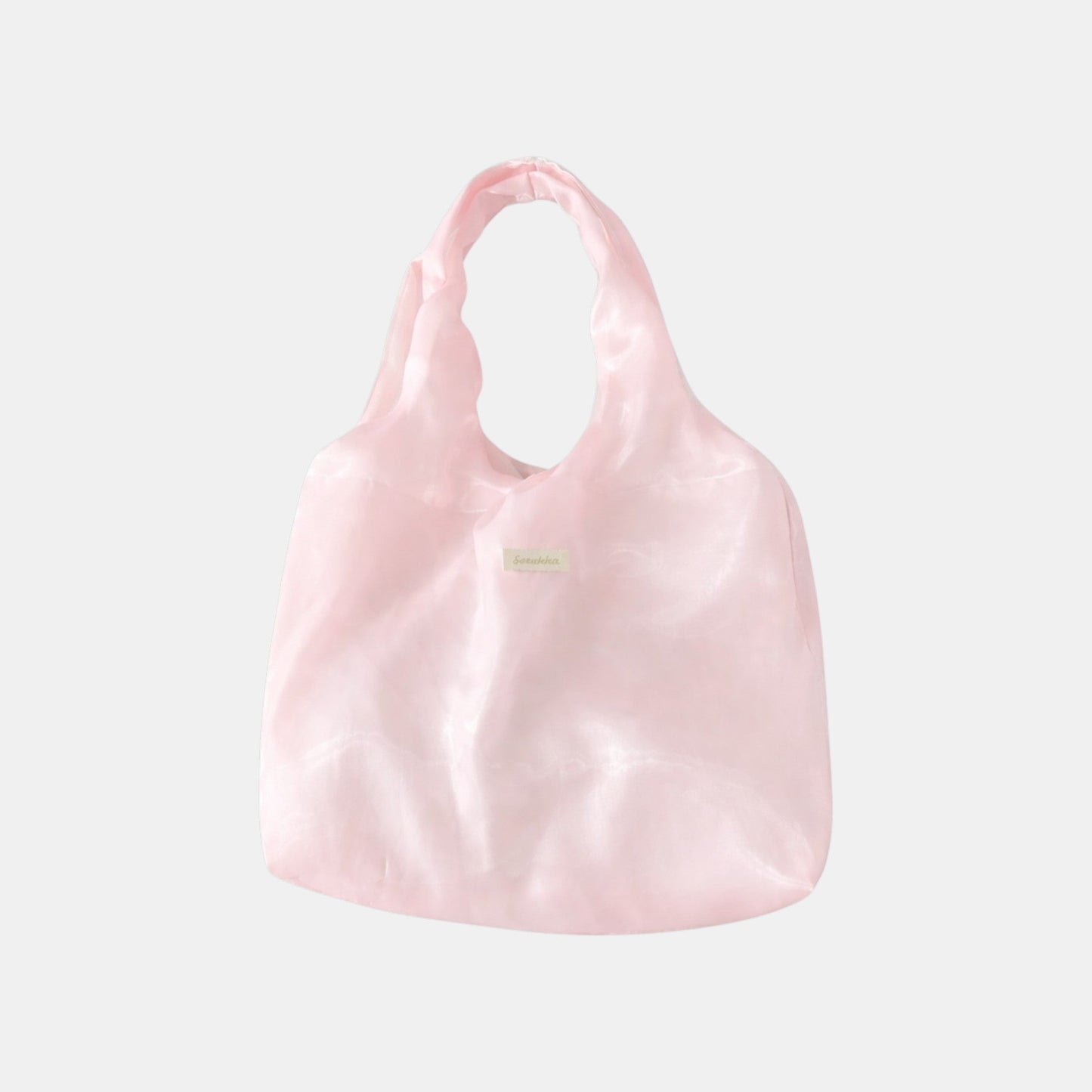 Lightweight satin-finish tote bag