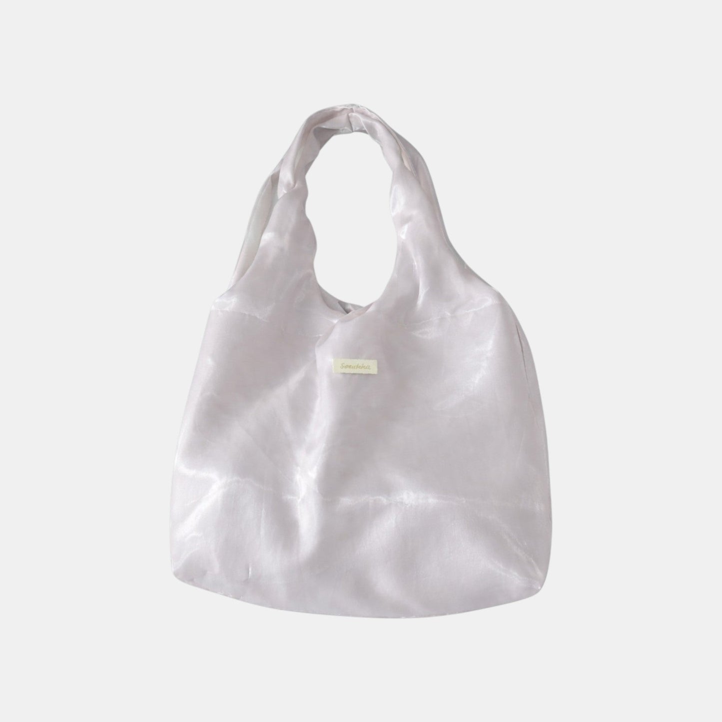 Lightweight satin-finish tote bag